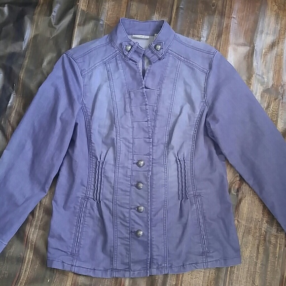 Chico's Platinum Denim Jacket - Picture 1 of 4